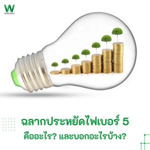 ฉลากประหยัดไฟเบอร์ 5 คืออะไร? และบอกอะไรบ้าง?