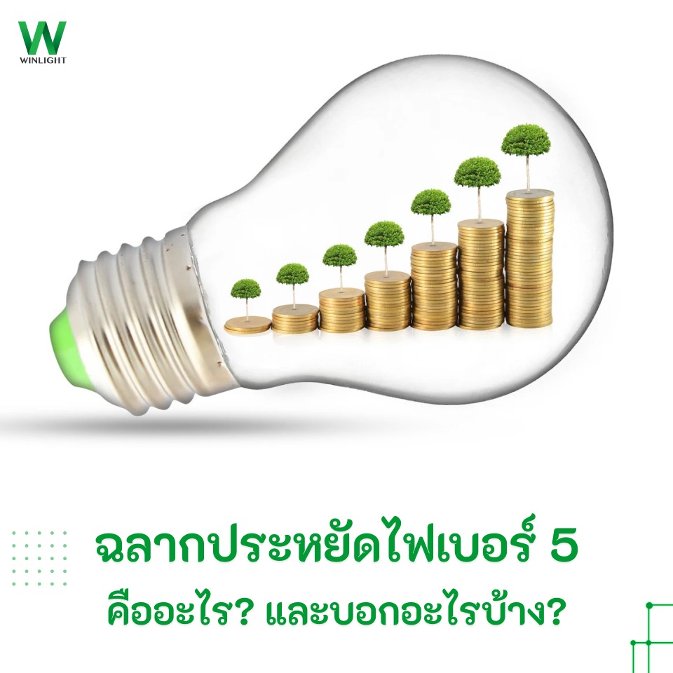 ฉลากประหยัดไฟเบอร์ 5 คืออะไร? และบอกอะไรบ้าง?
